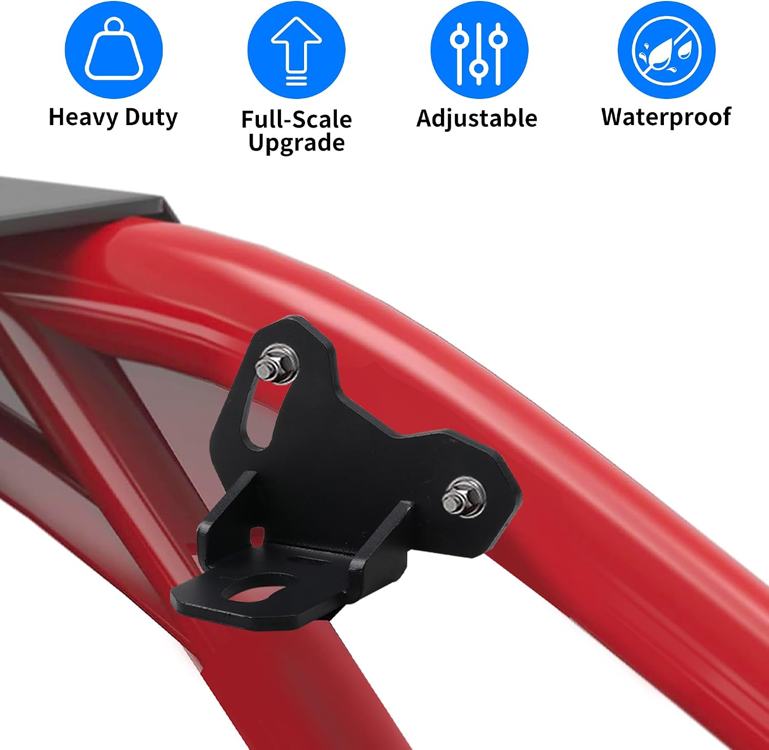 X3 Whip Light Flag Mount X3 Adjustable Rear Whip Ligh Flag Mounts for 2017-2025 2026 Can Am Maverick X3/X3 Max Turbo DS RS RR Accessories Antenna Mounting Bracket for LED Whip Lights