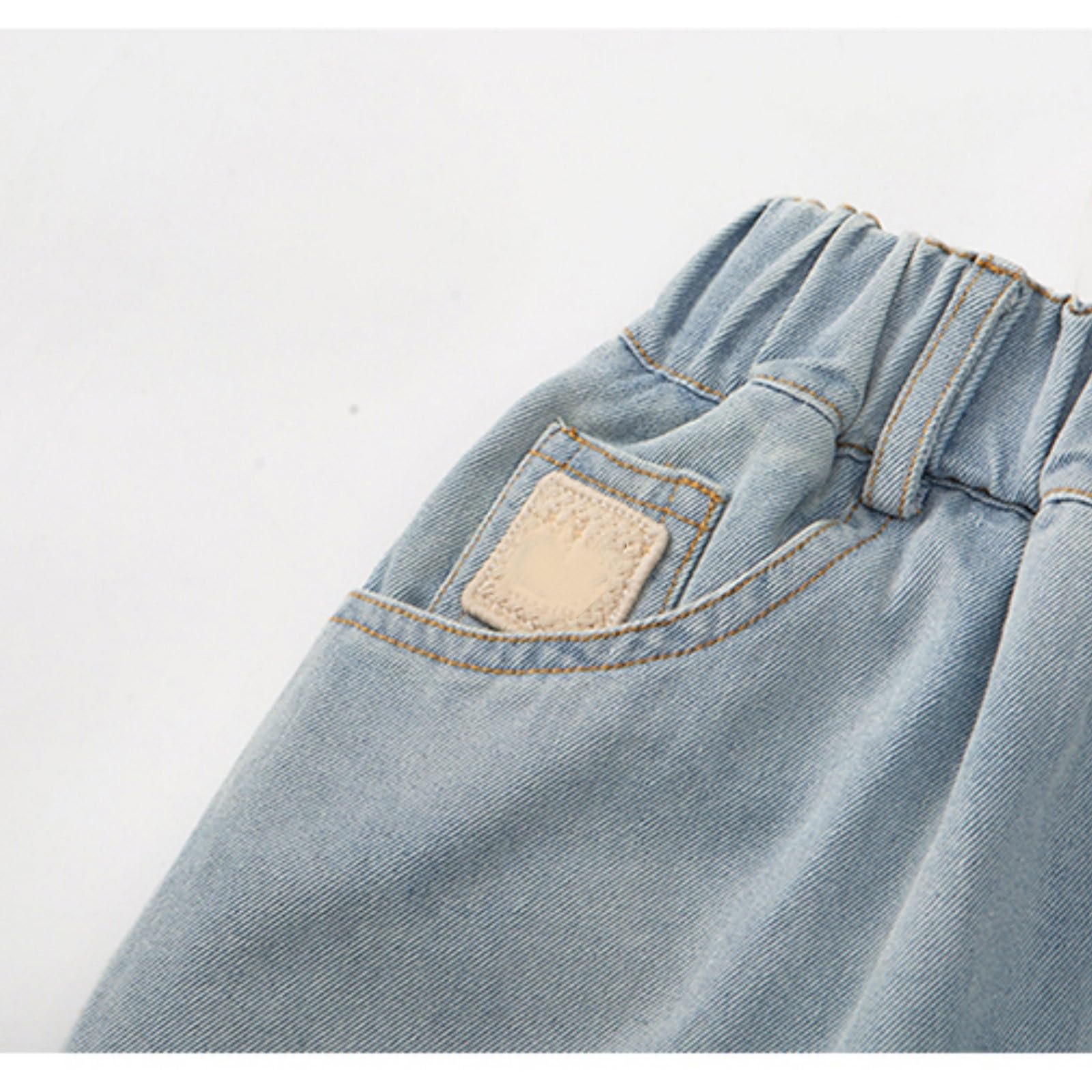Generico Jeans Ragazzo 13 Anni-Pantaloncini Misti per Ragazzi con Elastico in Vita per L'Estate, Pantaloncini in Denim Casual Larghi per Bambini dai 5 ai 14 Anni, Leggeri e Resistenti, da Indossare