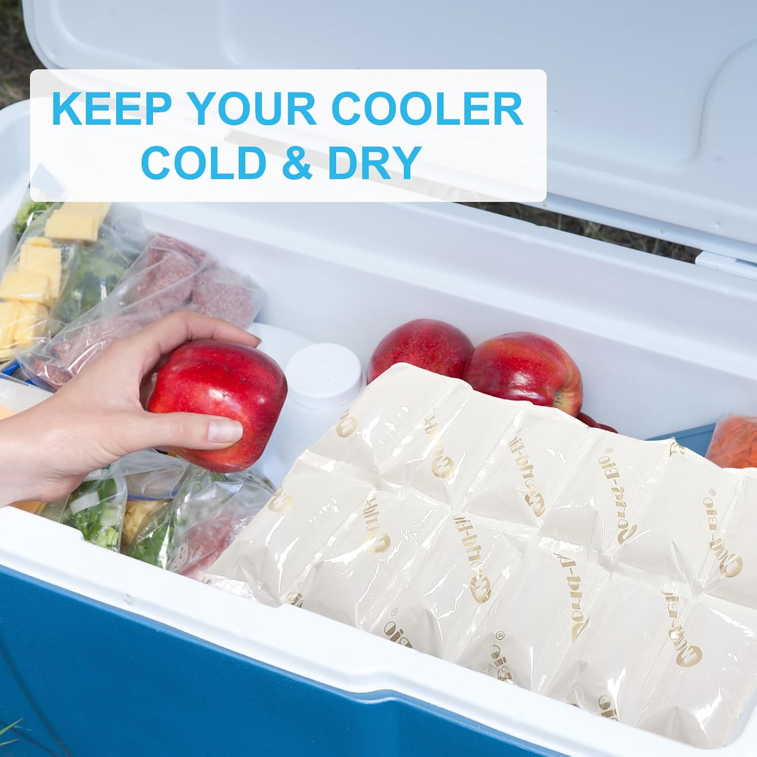 Ice Packs for Shipping Frozen Food, No Smoke Effect, 5 Sheets, Ice Packs for Coolers Long Lasting Reusable, Lunch Box Shipping Cold Pack Gel Freezer Packs Ice Blankets Sheets, 13.7"X7.2"