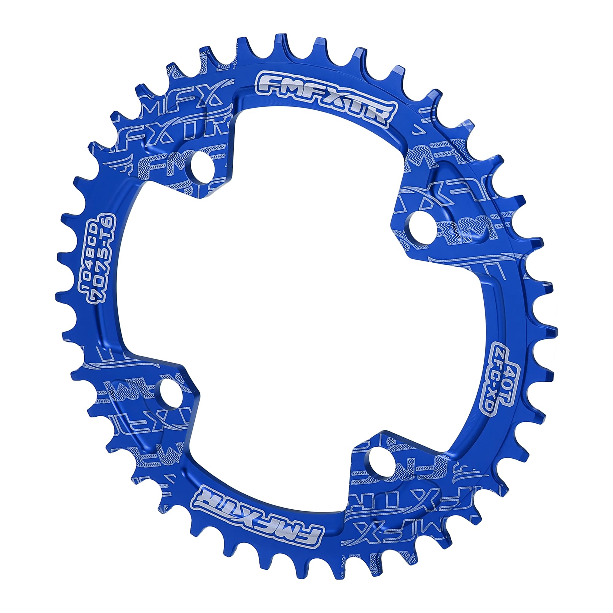 Plateau De Vélo 40 Dents 104mm, Couleur Bleue, Marque Uxcell, Neuf