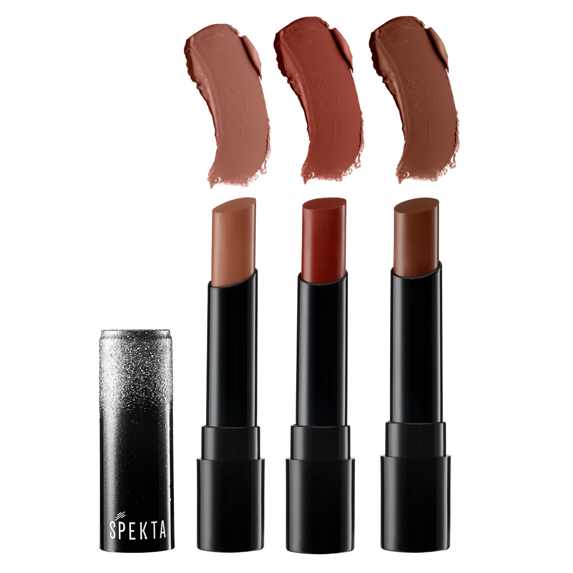 Spekta Brownie Points Matte Lipstick Combo Pack of 3 Brown Lipsticks | Smudge-free, Vegan, Long Lasting Lipsticks for Indian skin tones (Set of 3)
