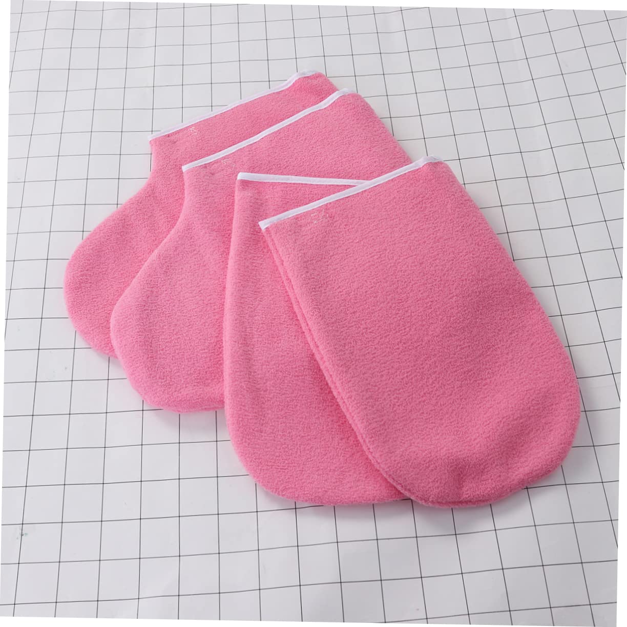 VALICLUD Pedicure Paraffin Wax Mitts Foot Covers 2 Pairs Cloth Gloves Booties for Hands Feet Beauty Care Heat Retention
