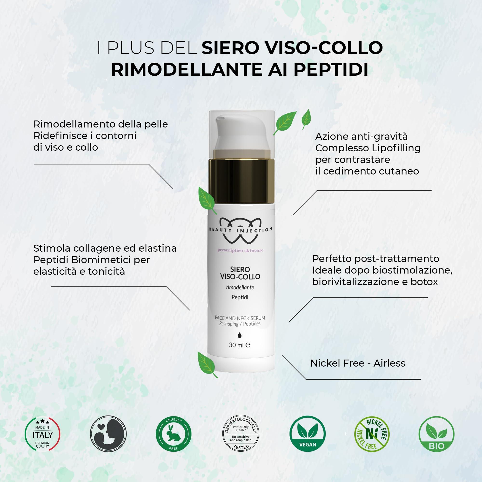 Wikirose Cosmetics serum do twarzy z peptydami - 30 ml