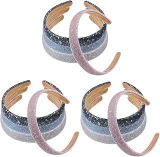 ABOOFAN 12 pcs headband hair ties hair ties womens head bands hairband for girl no teeth hair hoops bling hairband glitter sequin hairband glitter sequin sparkly hairband flash