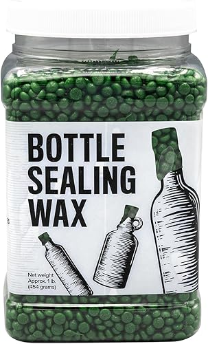 Blended Waxes, Inc. - Cera selladora de botellas de 1 libra Pastilles, resistente y versátil para sellado de botellas de vino, cerveza y licor,