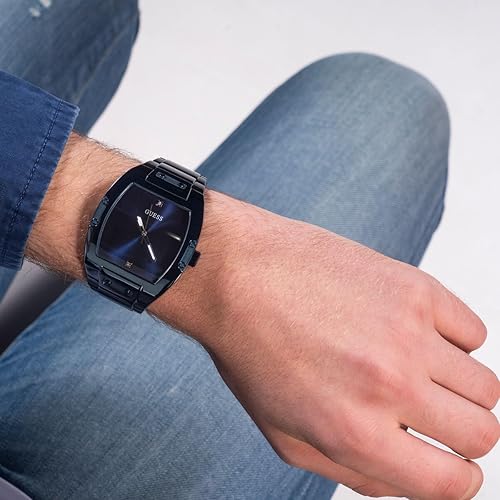 Vista 7 de GUESS Reloj multifunción con esfera expuesta en tono dorado