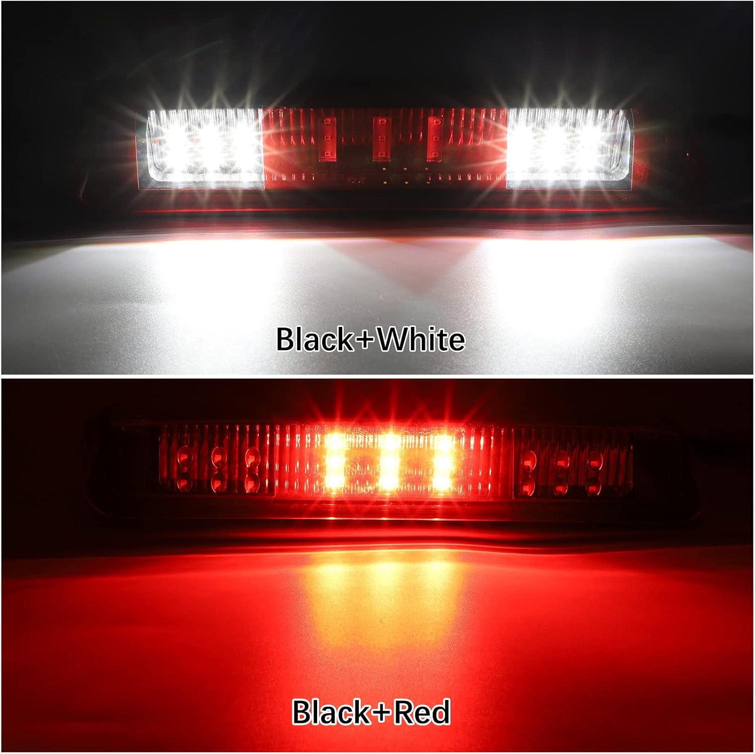 Partsam High Mount Stop Light Replacement For F150 3rd Brake Light 04-08 and Explorer Sport Trac Third Brake Light 07-10 Rear Cab Roof Center Mount Brake Stop Tail Cargo Light Lamp (Red Lens)