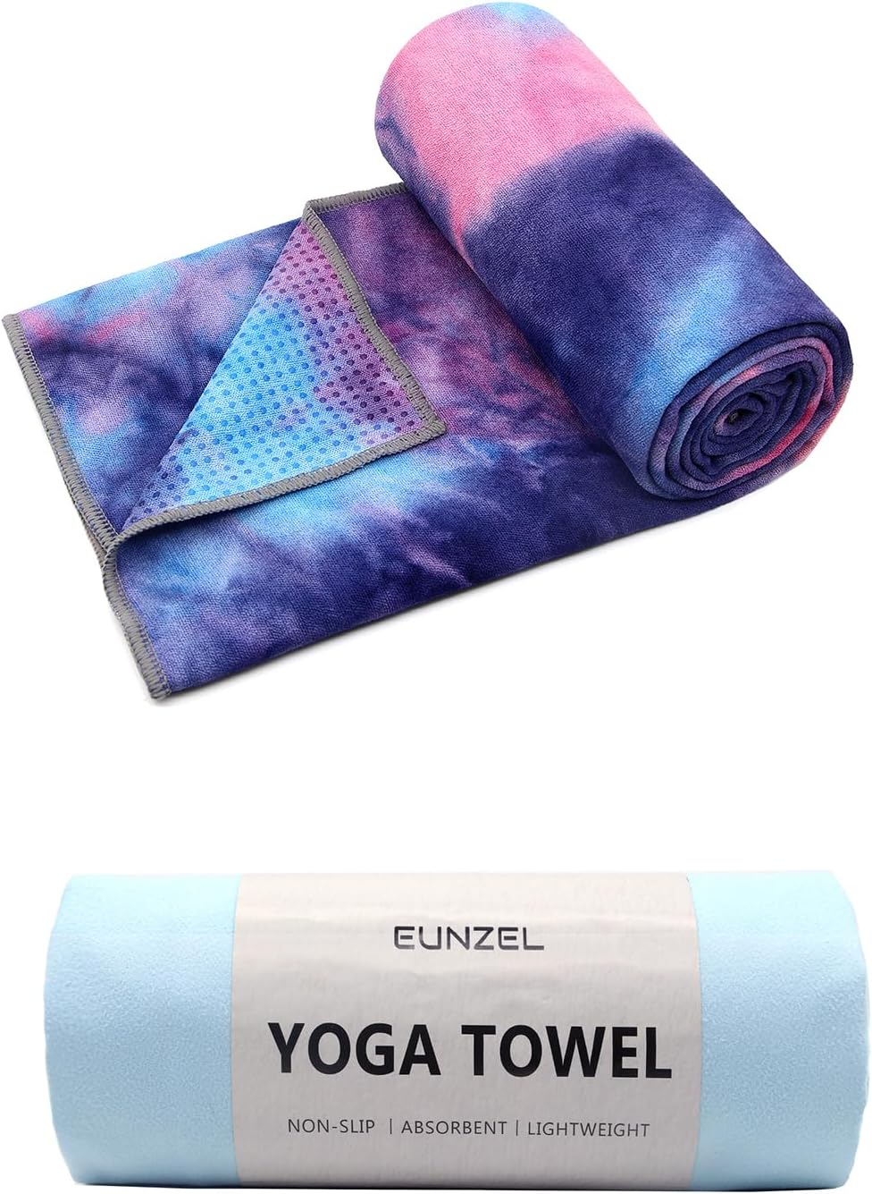 Eunzel Yoga Towel Purple & Blue | Yoga Towel Blue(Bundle)