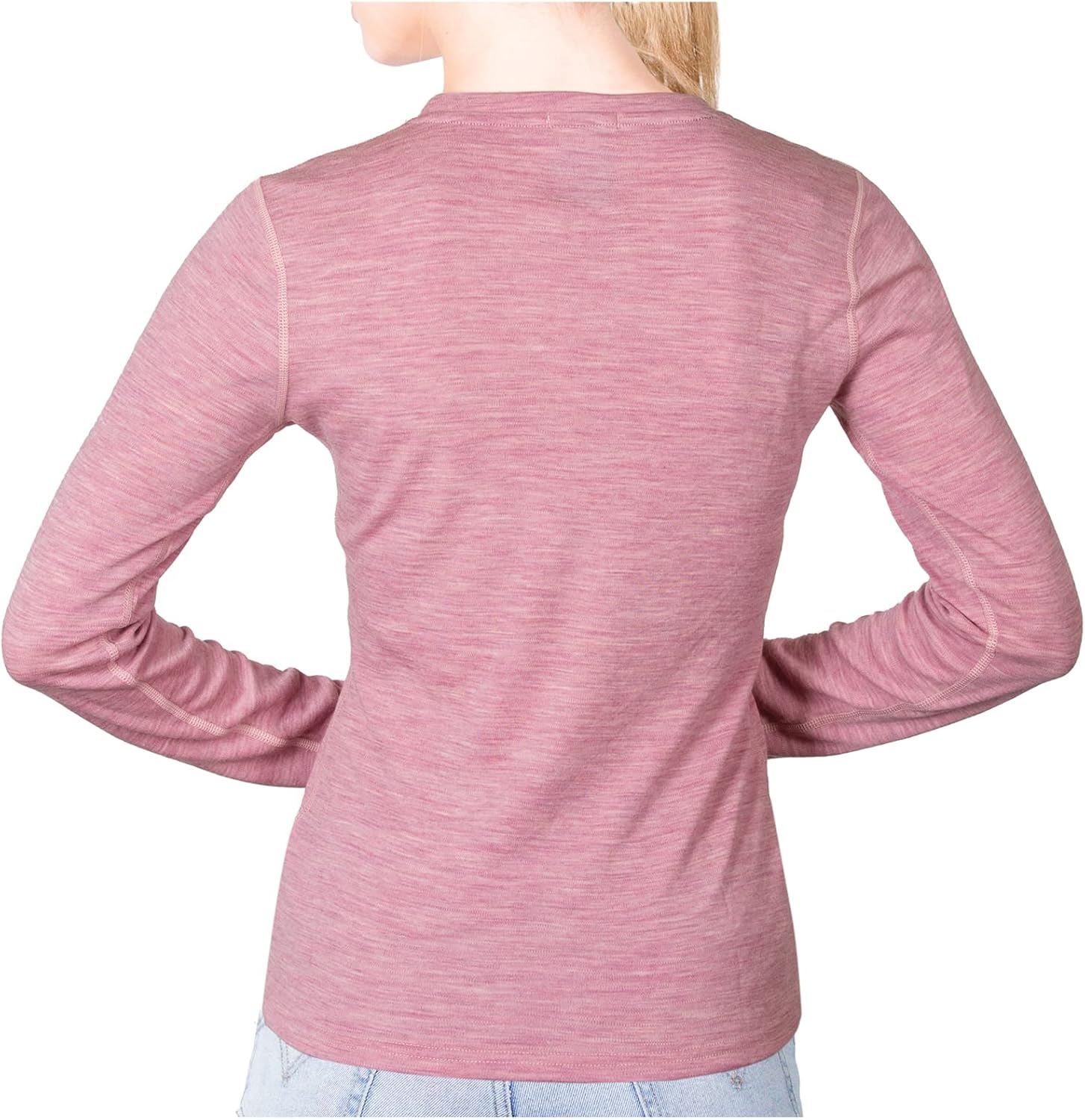 MERIWOOL Womens Base Layer 100% Merino Wool Midweight Long Sleeve Thermal Shirt - Image 2