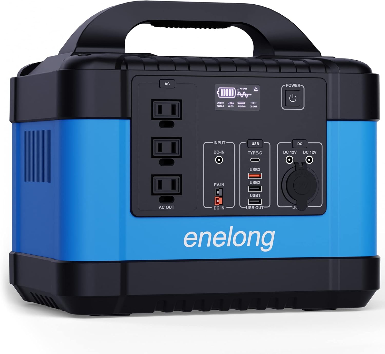 Buy Power Station 1100Wh,1200W Solar Generator with 3x110V AC Outlets