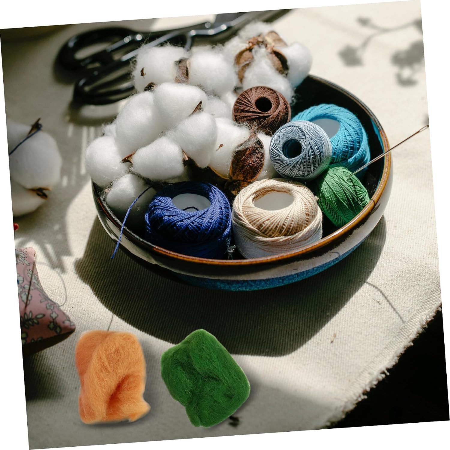 Angoily DIY Craft Needle Felting Kit Wool Felt Material Felting Embroidery Accessories 8 Needles