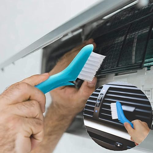 Miniatura 7 de Yishem - Juego de limpiador de aletas de aire acondicionado, condensador, peine de aleta, alisador, cepillo de limpieza de aletas, cepillo de