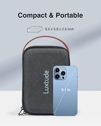 Miniatura 6 de Luxtude Estuche rígido para electrónica y bolsa organizadora de cables blandos