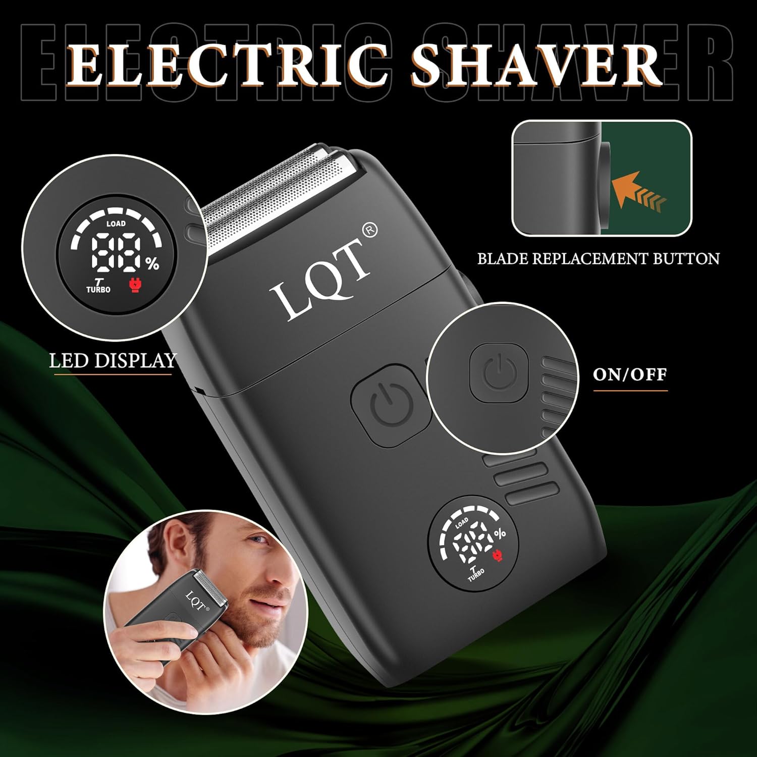 Professional Men's Grooming Kit: Electric Foil Shaver, Beard Trimmer & Hair Clipper for Bald Head & Face - The Cordless Christmas Gift for Dad/Him