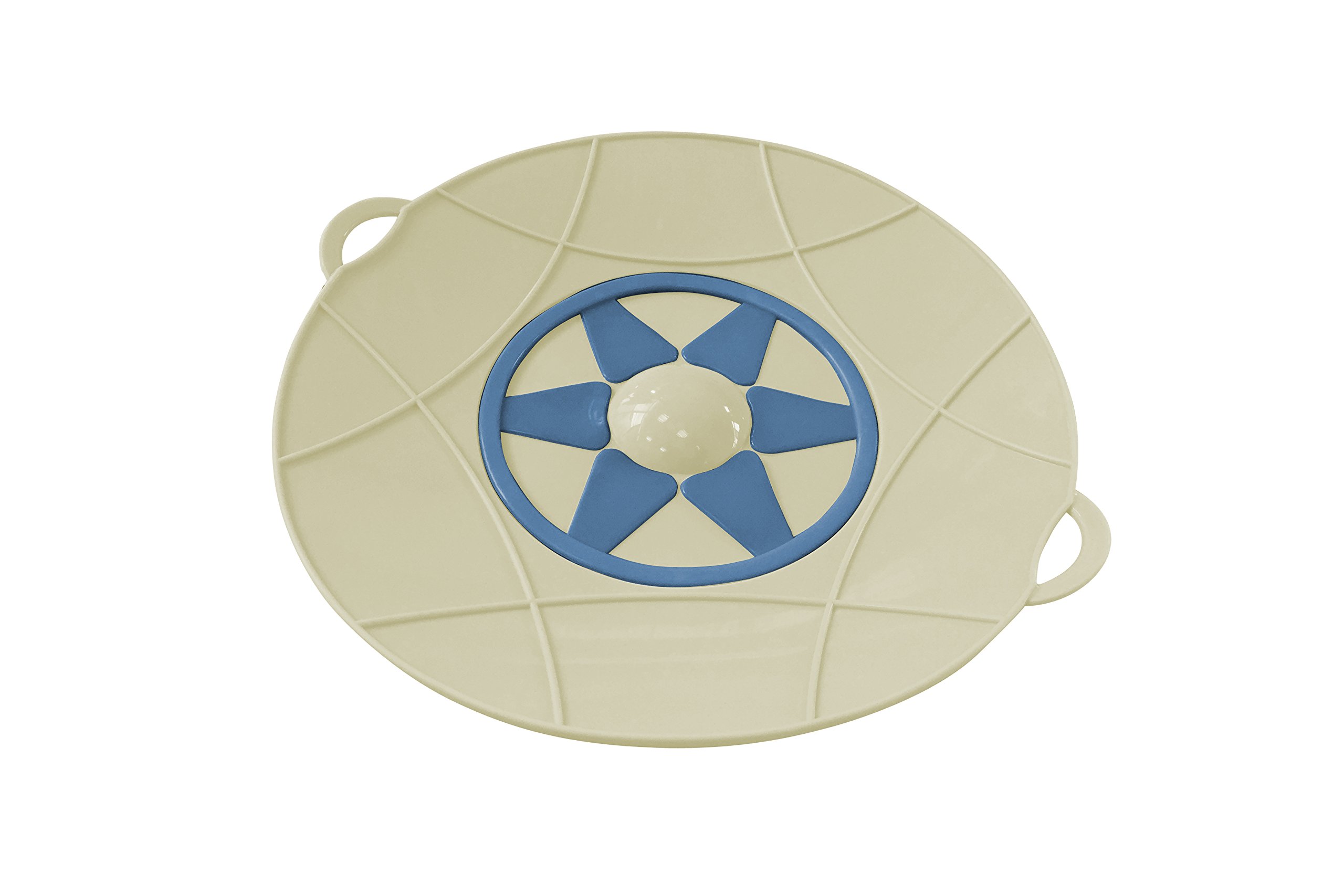 Beper Uniwersalna silikonowa pokrywka-vintage kremowy 30 cm, 34 x 30 x 13,5 cm