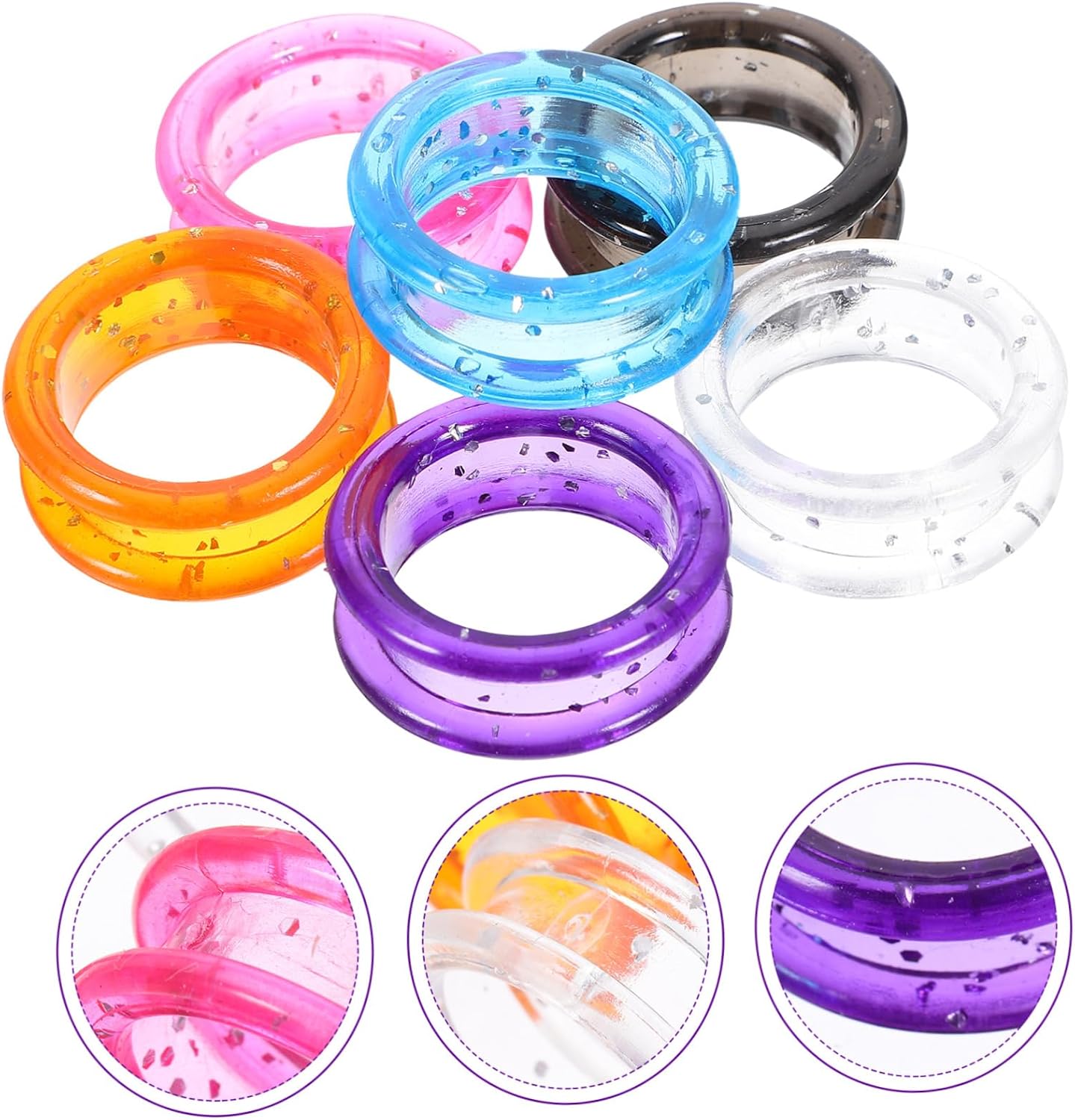 BESPORTBLE 24pcs Silicone Scissor Finger for Grooming Comfortable Finger Protectors for Pet Hair Cutting Easy to Use Shears Accessories image 2