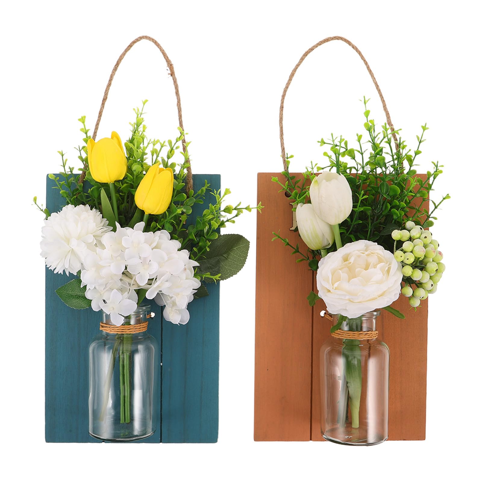 Vases muraux en verre pour habiller un mur vide sans risquer de les casser