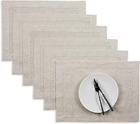 Vista 49 de Solino Home - Camino de mesa de lino con punto vainica, manteles individuales y servilletas