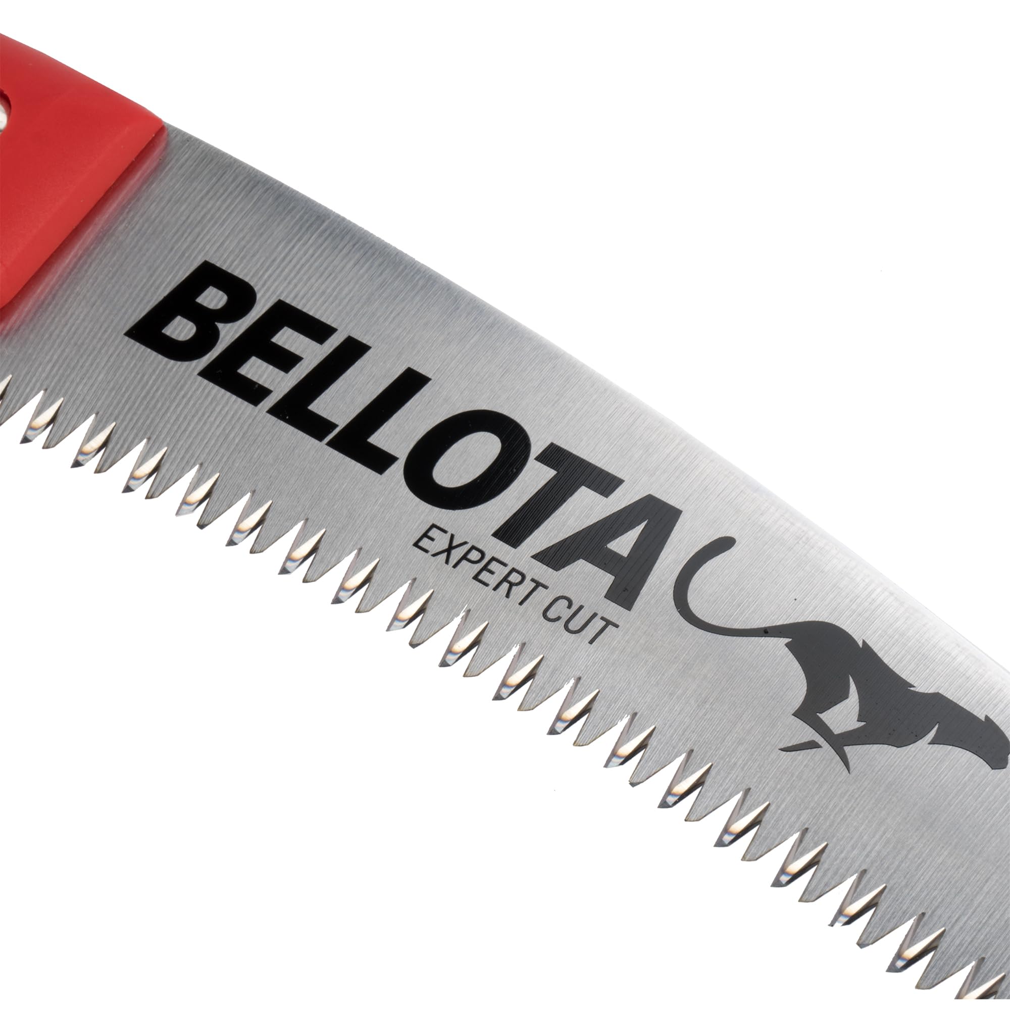 Bellota 454BIMC13 - Scie d'élagage Guepardo avec lame incurvée de 13" denture japonaise et manche bi-matière courbé avec étui