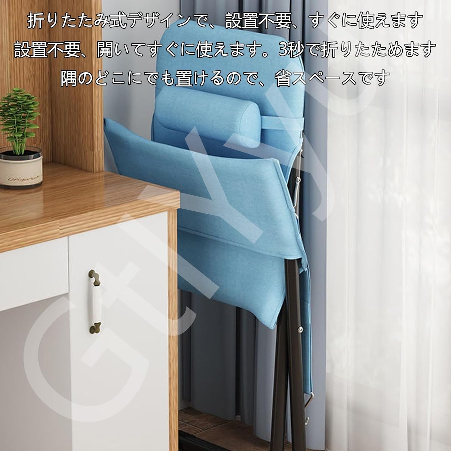 折りたたみ椅子 コンパクトイス リクライニングチェア 家庭用リクライニングチェア バルコニーで昼寝するための小さなポータブルビーンバ