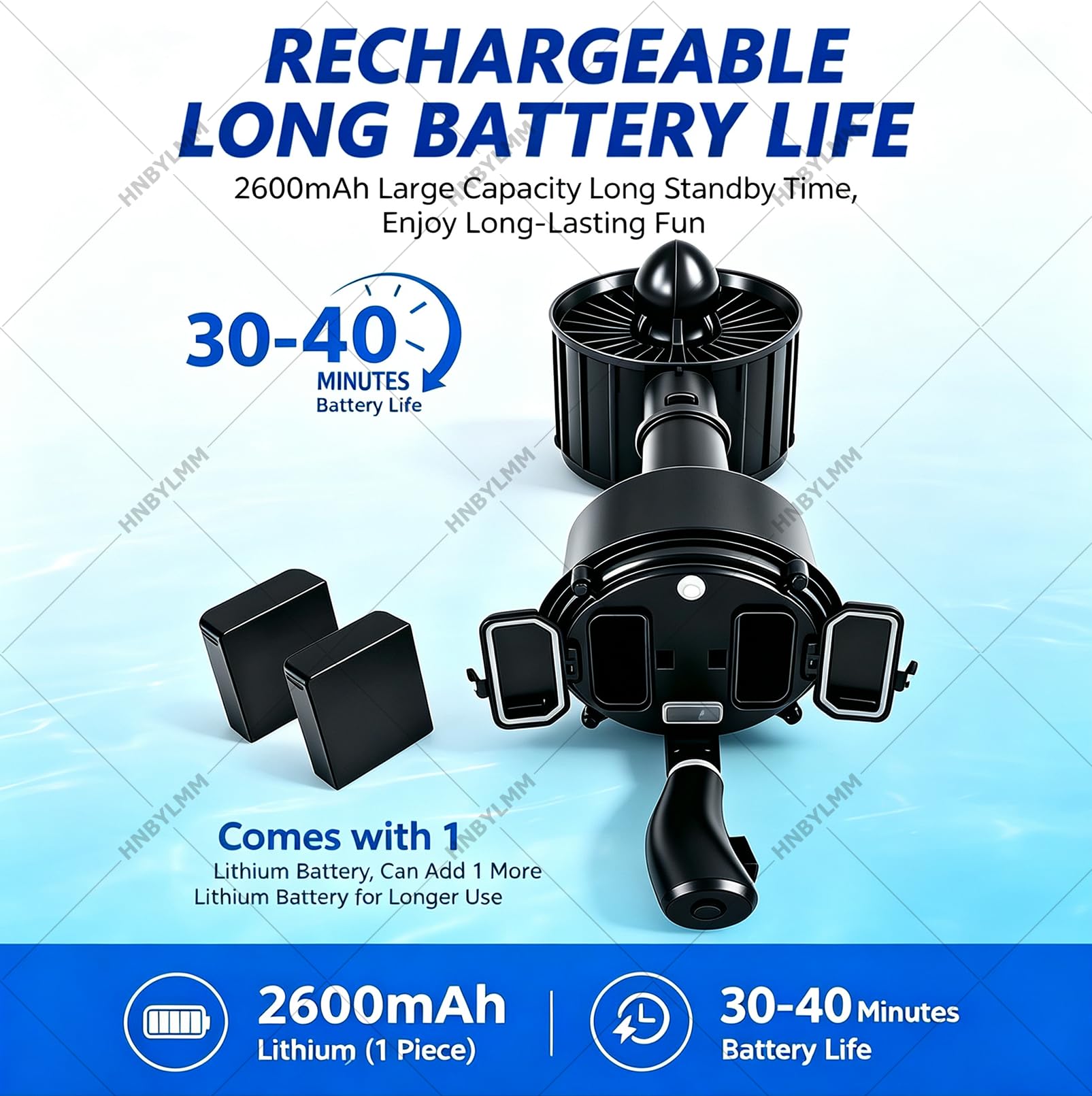 Lettino Gonfiabile Piscina Motorizzato, Galleggiante Elettrico Piscina per Adulti con Doppio Joystick ed Eliche, Rotazione a 360°, Autonomia di 40-60 Min, Portata di 150 kg per Feste Piscina