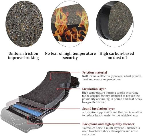 Miniatura 6 de pastillas de freno de motocicleta para Xtz 250 Lander 07-14 Ttr250 Tt250r 93-06 Yz250 Yz 250 90-97 Wr250 91-97 Wr500 92-93 motocicleta pastillas de