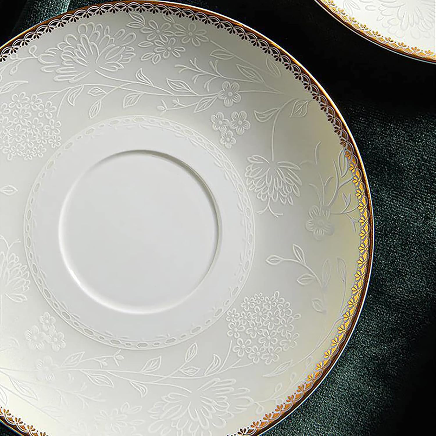 Ceramic Coffee Cup Saucer Spoon Set,Coffee Cups,Tea Set Cup And Saucer Set Embossed European Style Coffee Cups Style Afternoon Tea Set Light Luxury Retro Bone China Box