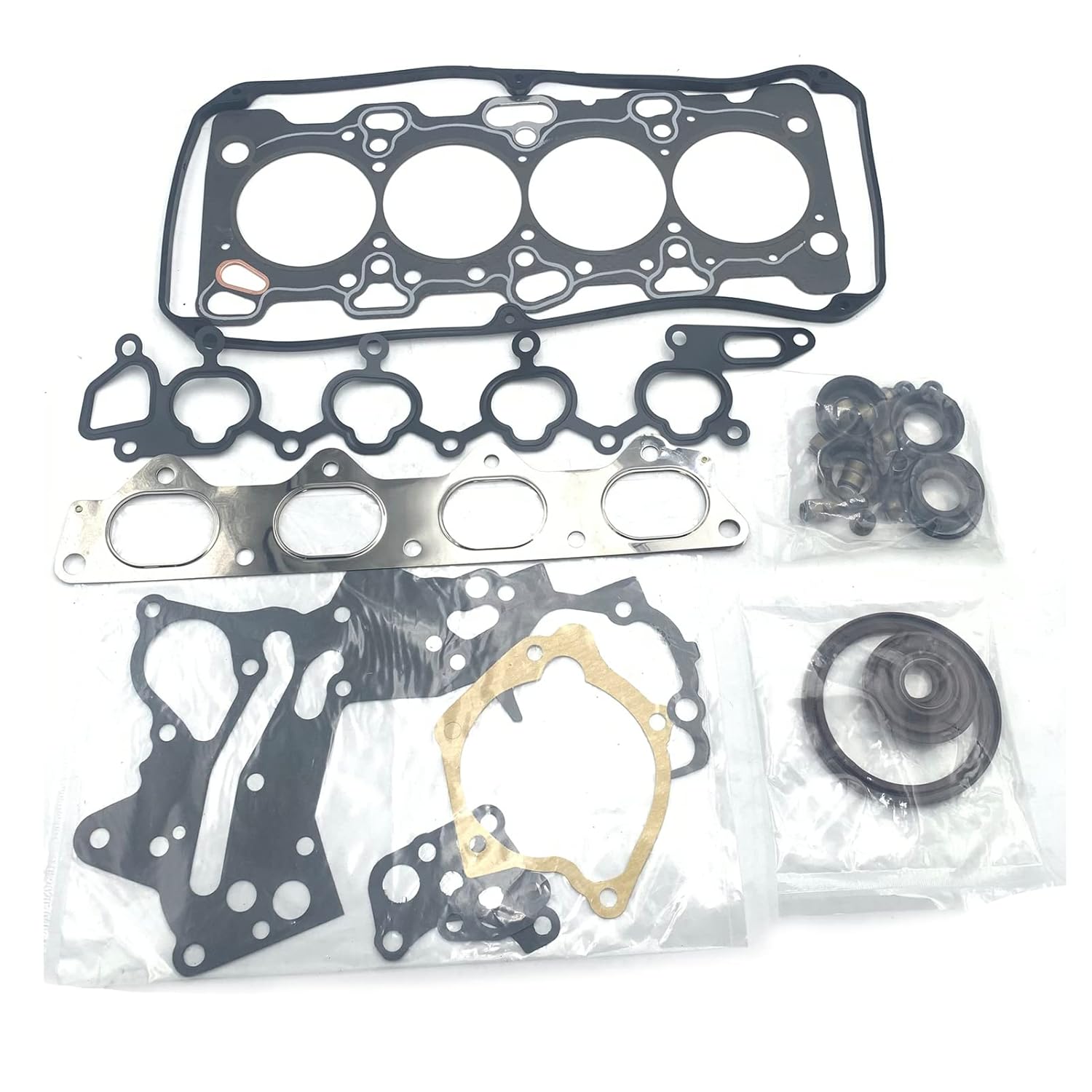 4G64 V31 Full Cylinder Head Gasket Set MD974764 50139700 Overhaul Full Set Compatible for Mitsubishi L 200 and Pajero II 2.4L 4G64 V31 SOHC 16V Application Engine Parts