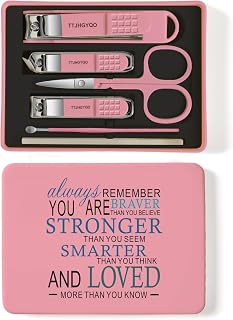 Sometimes You Forget You are Awesome so This is Your Reminder Nail Clipper Set, 6 Pcs Toenail Clippers, Ingrown Nail Clipper Set (Always Pink)