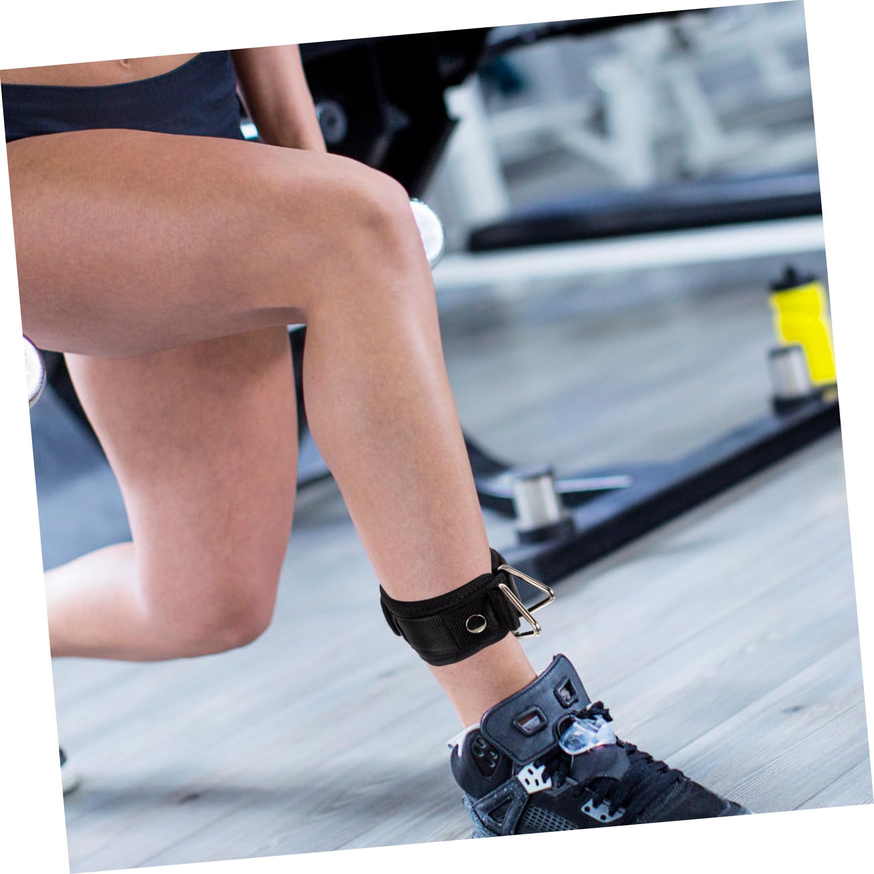 Toyvian Verstellbarer Knöchelriemen für Fitness Tragbares Ankle Strap für Kabelmaschinen für Beintraining und Gym Zubehör Langlebig für Fitnesslevels