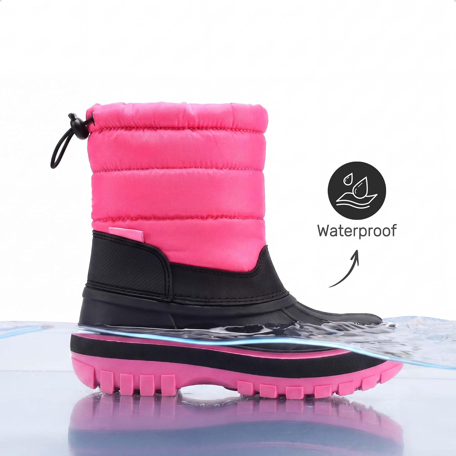 DREAM PAIRS Unisex Snow Waterproof Winter Boots