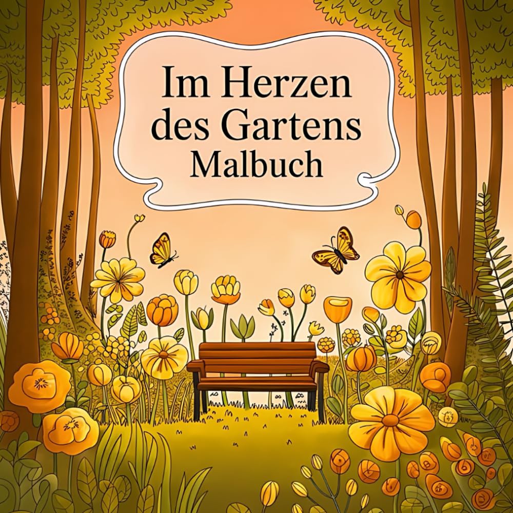 Im Herzen des Gartens: Ein Malbuch für Erwachsene voller floraler Inspiration und Entspannung