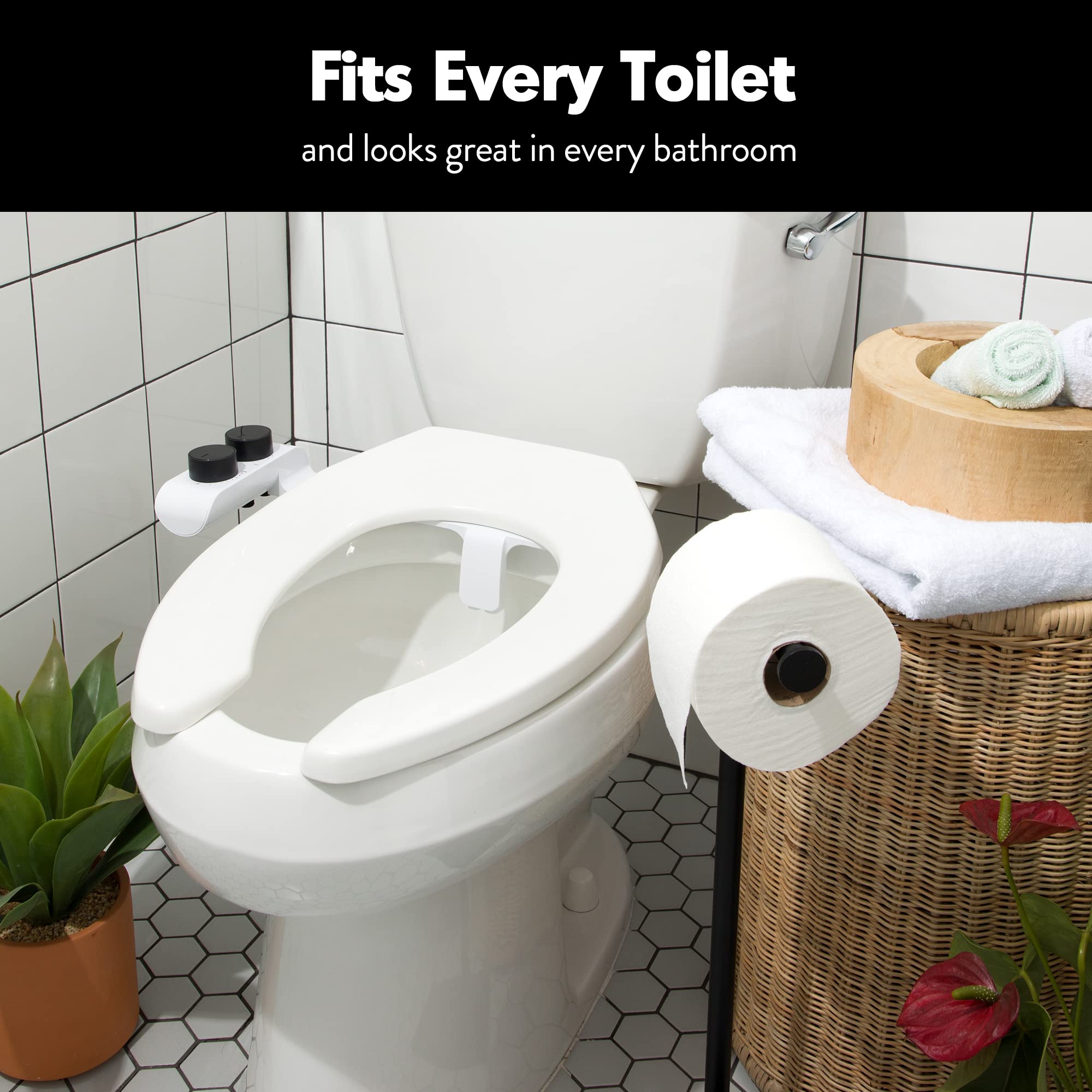 Warm Water Bidet Attachment for Toilet With Temperature and Pressure