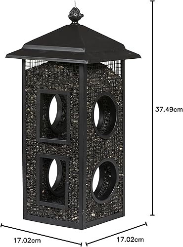 Miniatura 8 de Perky-Pet B00303 - Comedero para pájaros salvajes 1 paquete color negro