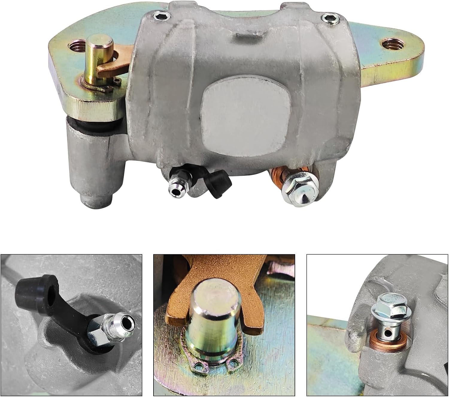 705601464 705601465 Rear Left Right Brake Caliper w/Sintered Brake Pads Compatible With Can Am Defender Traxter HD7 HD8 HD9 HD10 2016-2023, 705601928 705601929