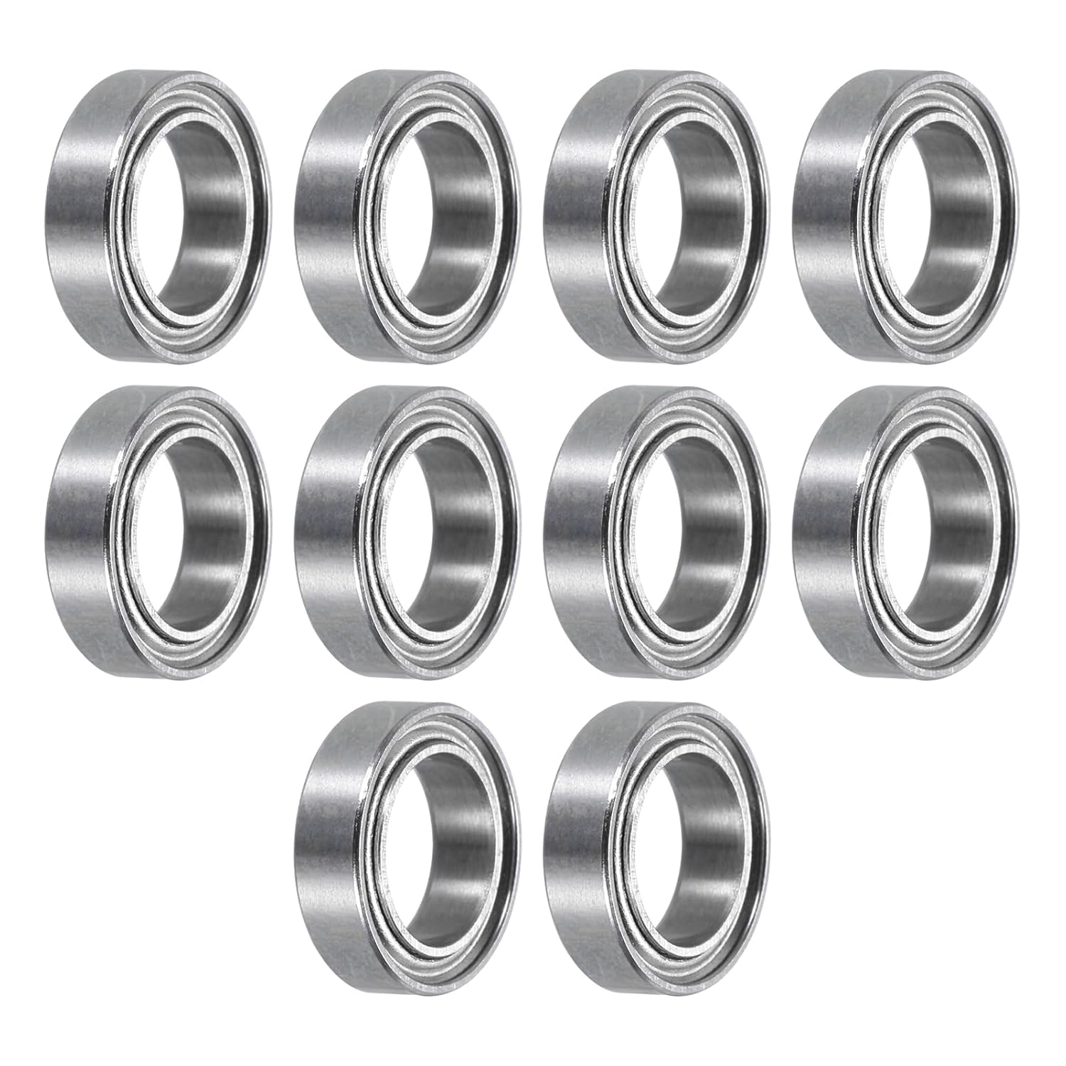 uxcell 5pcs MR126ZZ Miniature Deep Groove Ball Bearings 6x12x4mm Double Shielded Bearings for Electric Motor, Home Appliances, Garden Machinery, P5 (ABEC 5)