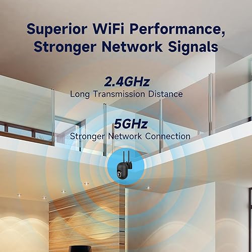 Miniatura 3 de 2K Security Camera Wired, 2.4/5GHz Home WiFi Camera, 360° PTZ Baby Monitor with Color Night Vision, Motion Detection, 2-Way Audio, Compatible with