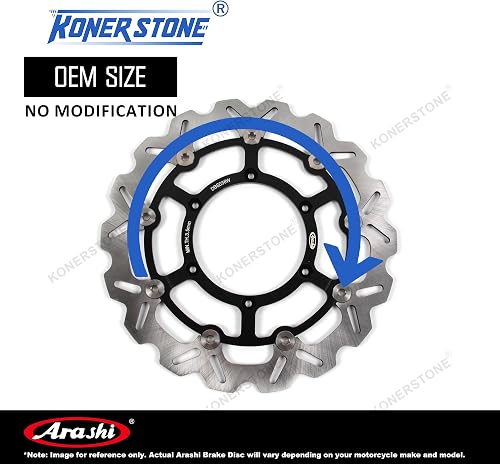 Front Brake Discs for Harley Davidson FXSTC 1584 SOFTAIL CUSTOM 2008-2009/FLS 1690 SOFTAIL SLIM 2012-2014 Brake Disk Motorcycle Accessories - 6