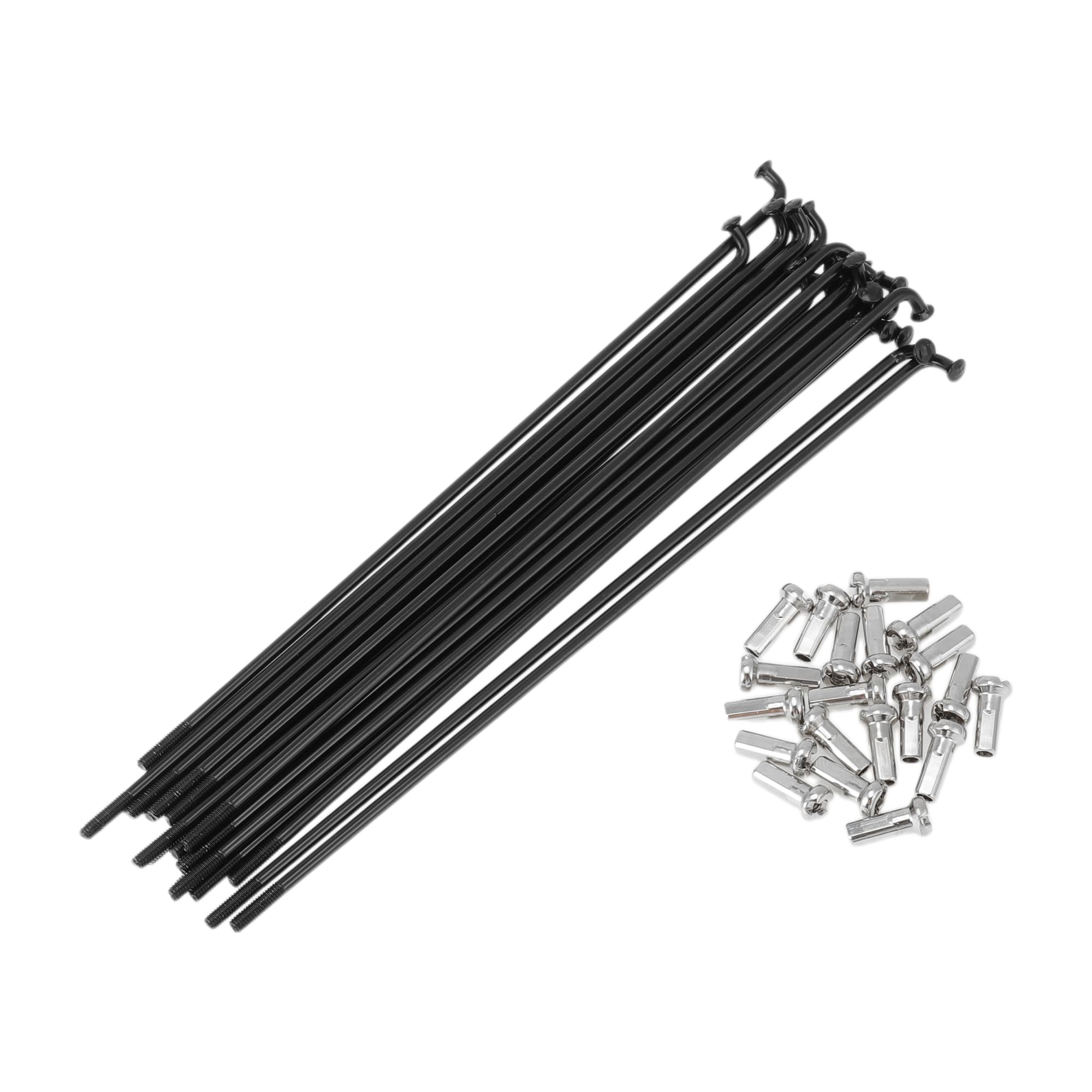 INFINAUTO 20 Set 13G Bicycle Spokes 141mm Bike Wheel Spokes 304 Stainless Steel Black