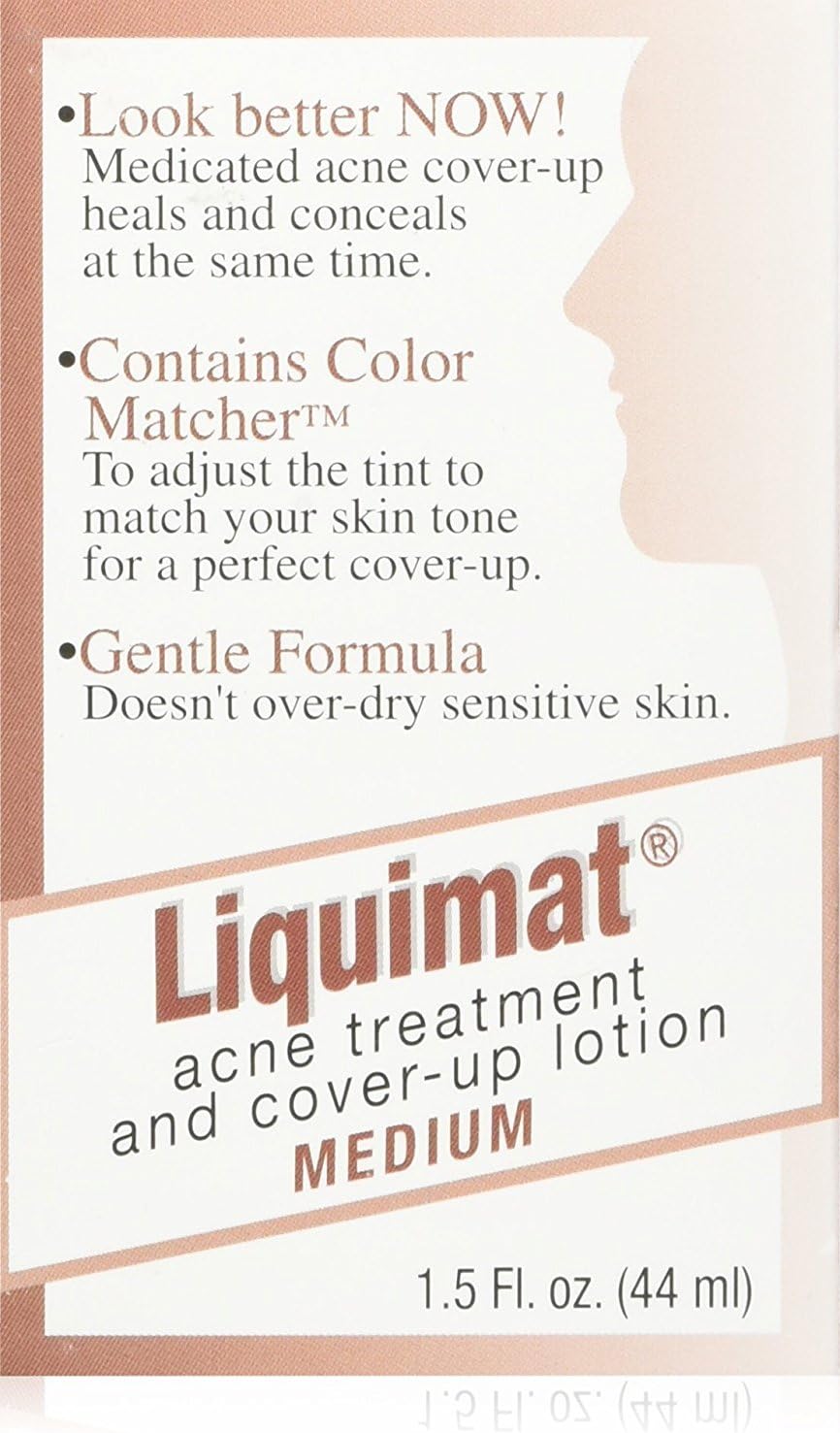 Summers Liquimat Acne Fighting Makeup Lotion, Medium, 1.5 Ounce