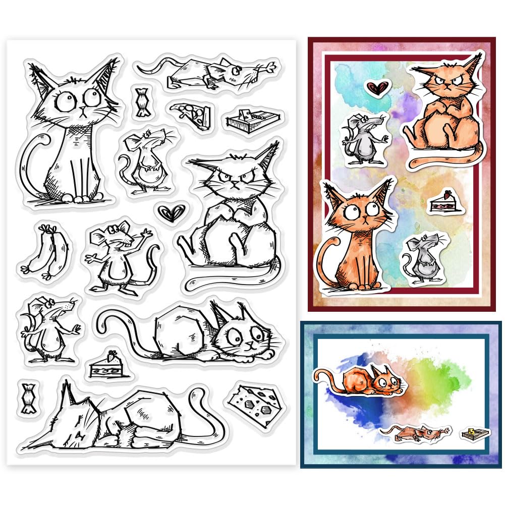 Tampons Scrapbooking Chat Mignon - Motifs Transparents Pour DIY Et Cartes