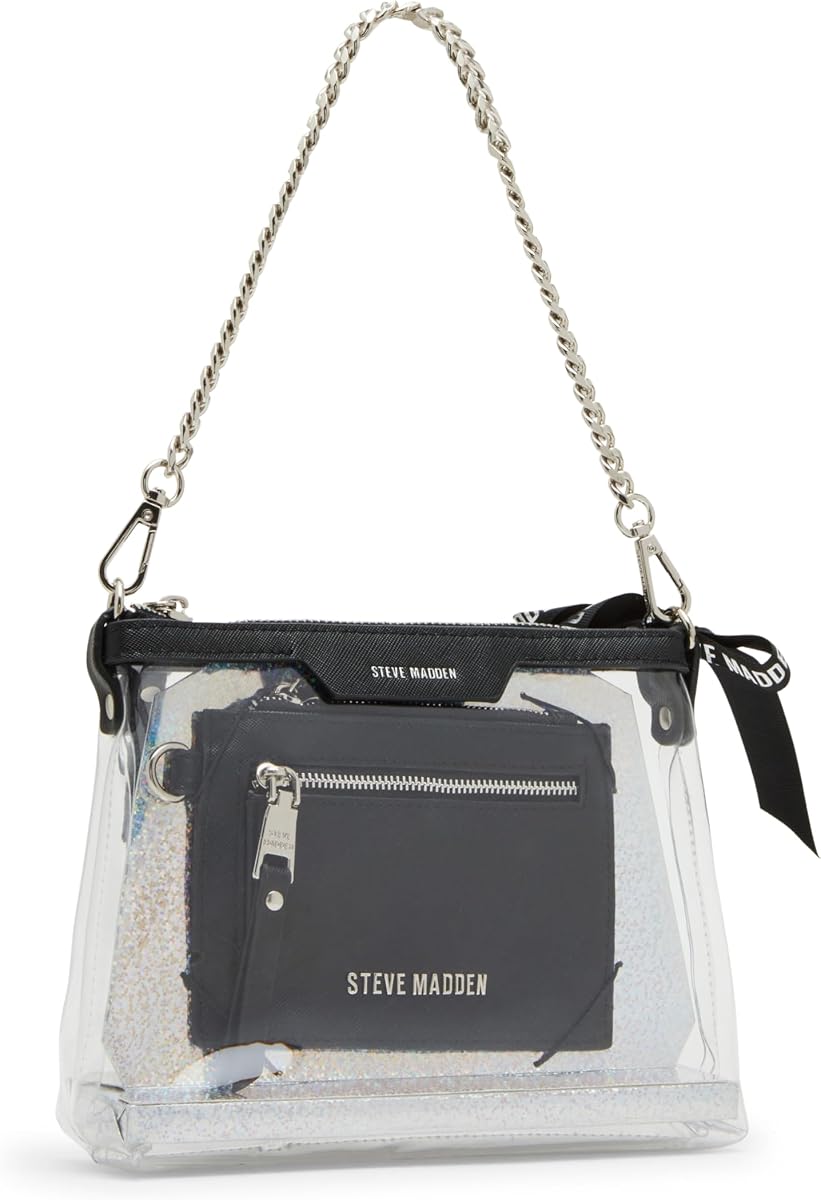Steve Madden Women's Steve Madden Dominic Clear Pouch With Card Case Gift Set
