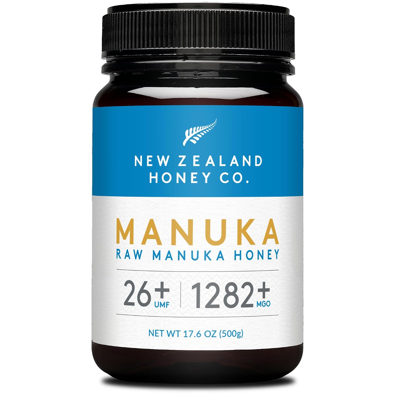 Raw Manuka Honey UMF 26+ MGO 1282+, UMF Certified, 3rd Party Tested, 17.6oz