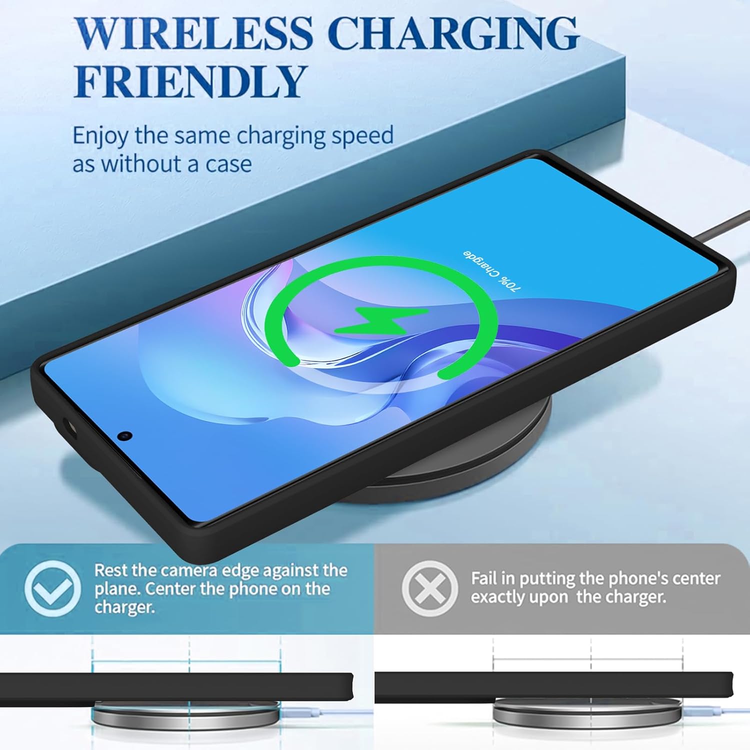 OOK Floral Case for Samsung Galaxy S25 Ultra Case, Cute Sunflower Floral Blooms Design Soft TPU Shockproof Protective for Women Girls Phone Cover- Black Flower - Image 4