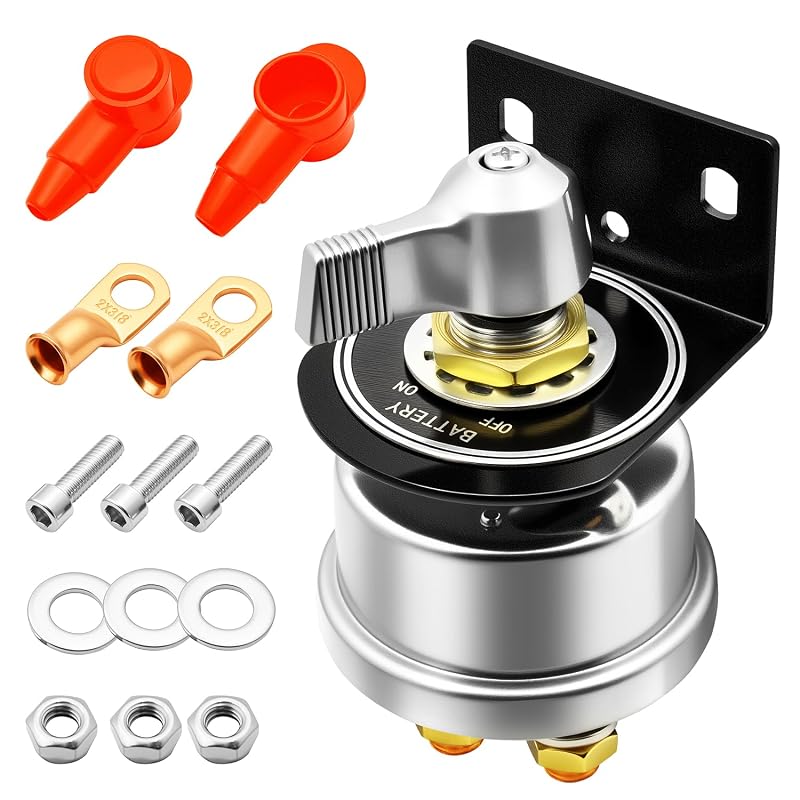 Chave Seccionadora de Bateria Bolipoeq 200 A 12 V com Suporte Lateral – 1 unidade