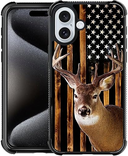 Vista 45 de Funda compatible con iPhone 13 Pro, diseño de patrón para iPhone 13 Pro, fundas para mujeres y niñas, Betsy Ross 13 estrellas de madera con bandera