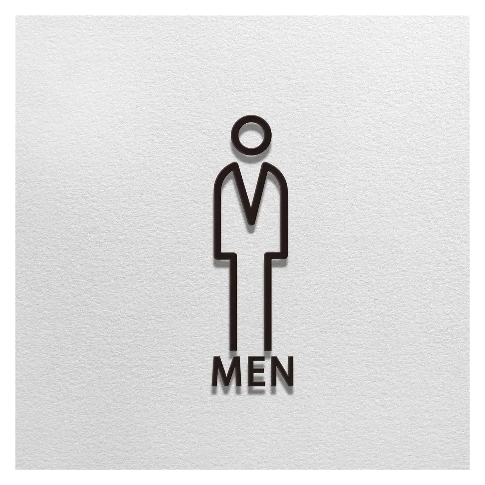 Toiletbord zwart goud toilet bord plaat 3D wassen toilet toilet muur label sticker wc houder bewegwijzering bord kunst hotel badkamer decor (23, zwart, 18 x 11 cm