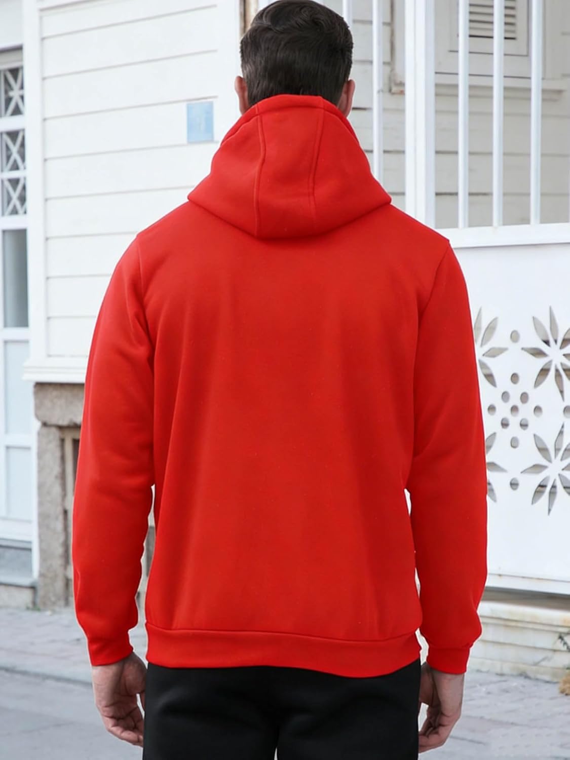Men's Full Zip Hoodie Fleece Long Sleeve Hooded Sweatshirt Pullover Men Lightweight Athletic Hoodies - Image 5