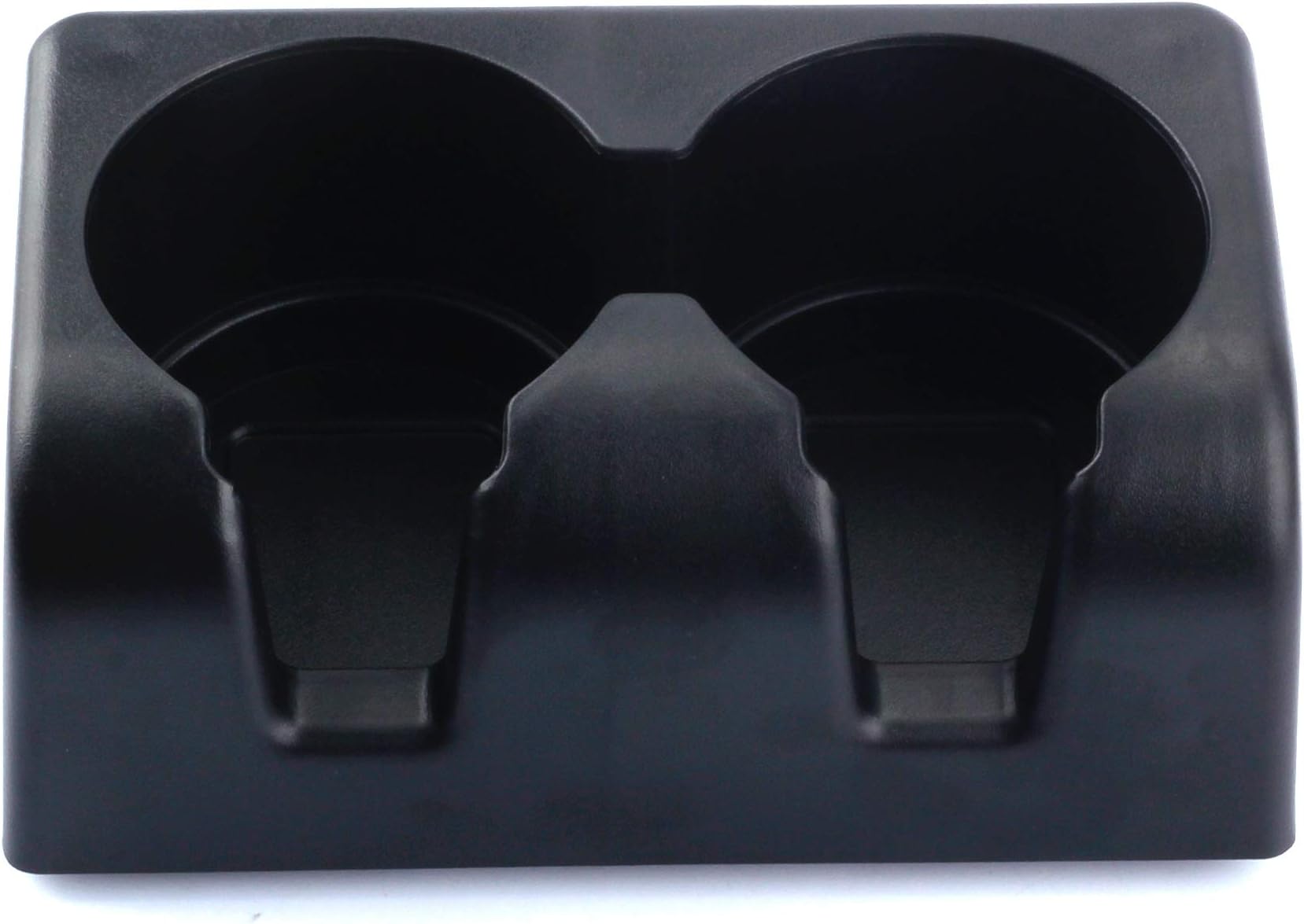 Dasbecan Rear Seat Dual Cup Holder Center Console Insert Double Storage Compatible with Chevy Colorado GMC Canyon 2004-2012 Replaces# 19256630