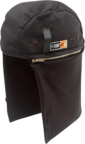 N-Ferno 6885 - Forro de invierno para casco duro, clasificación FR, uso versátil, negro, 12.5 x 0.8 x 13.5 pulgadas